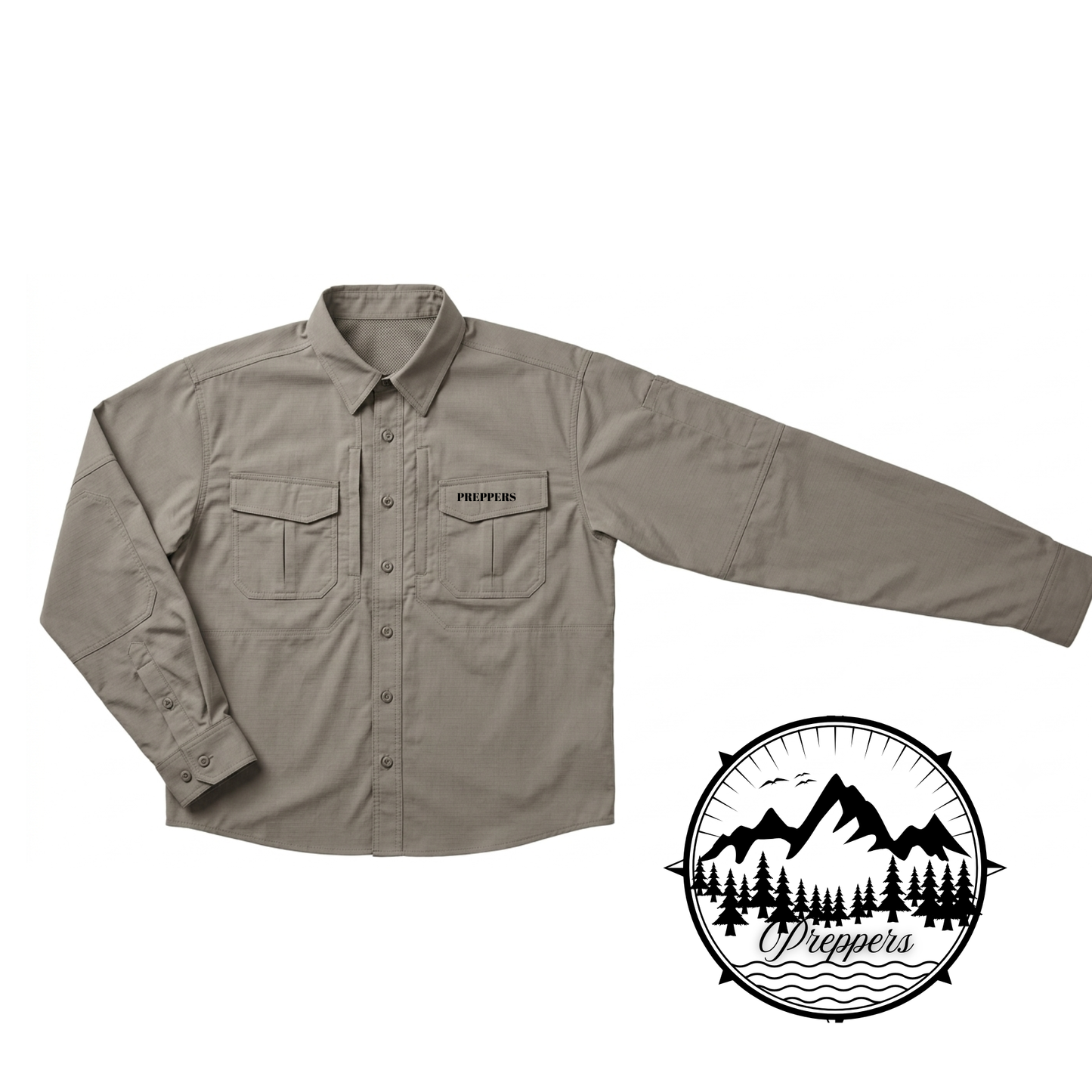 Mens cargo Long Sleeve Shirt.