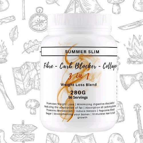 Summer Slim, Fibre, Carb Blocker, Collagen 3 - 1, 280g (56 Servings)