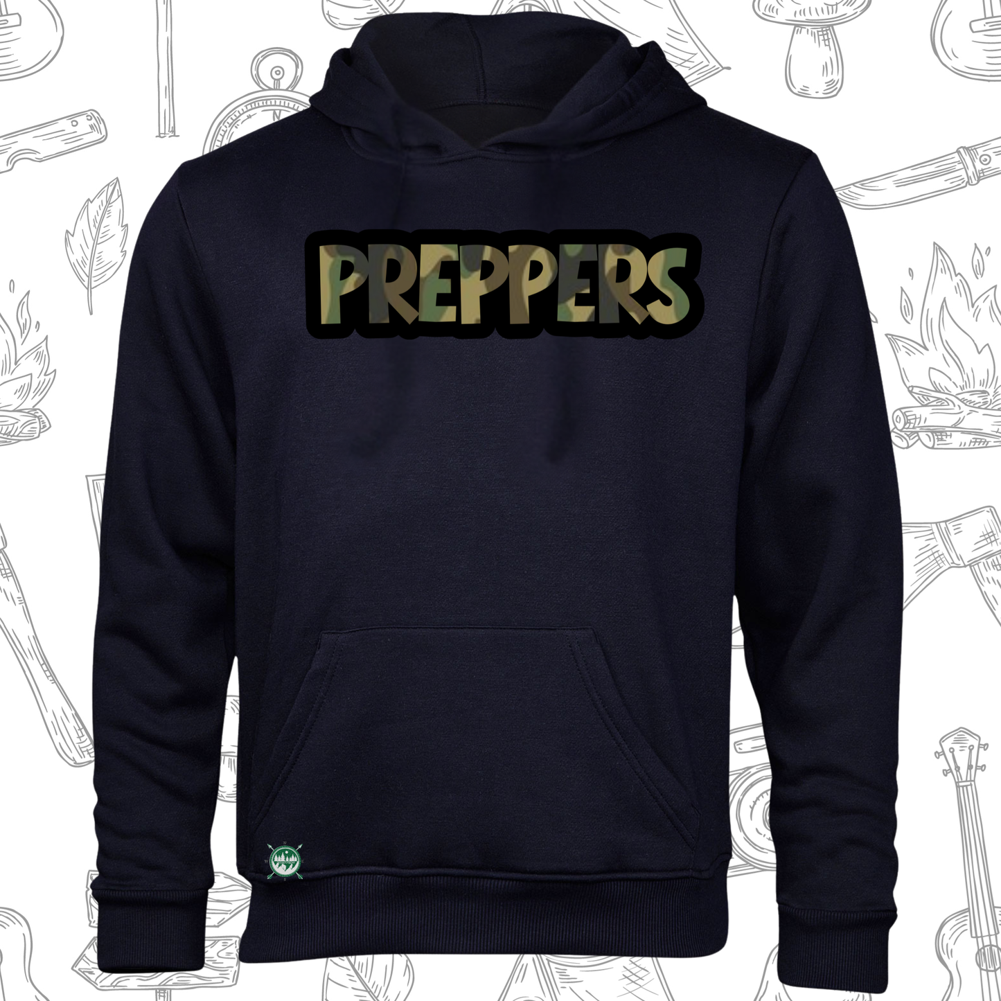 Preppers camo name Hoodies