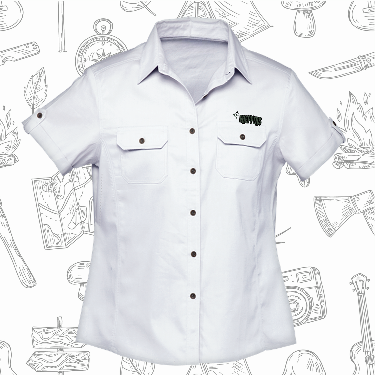 Plain Bush Shirt Ladies