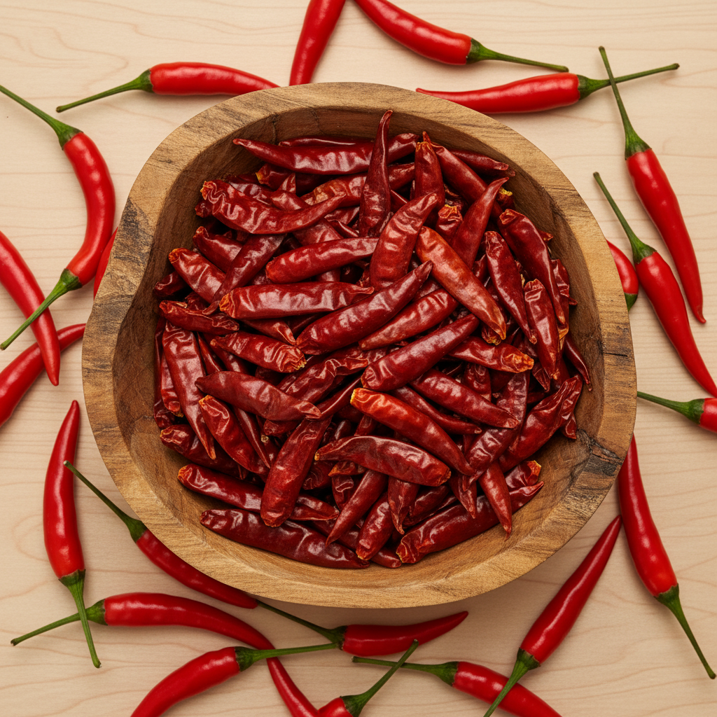 Dehydrated Whole Chilies