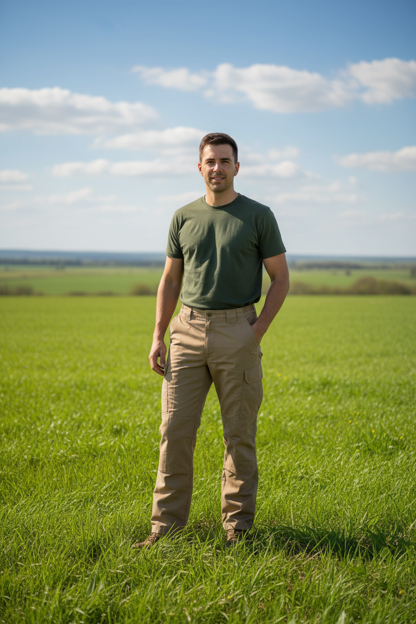 Cargo Canvas Men Pants (V)