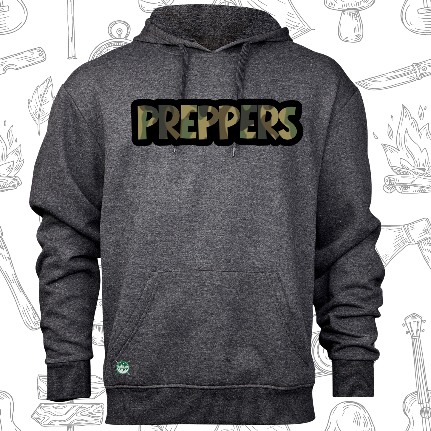 Preppers camo name Hoodies