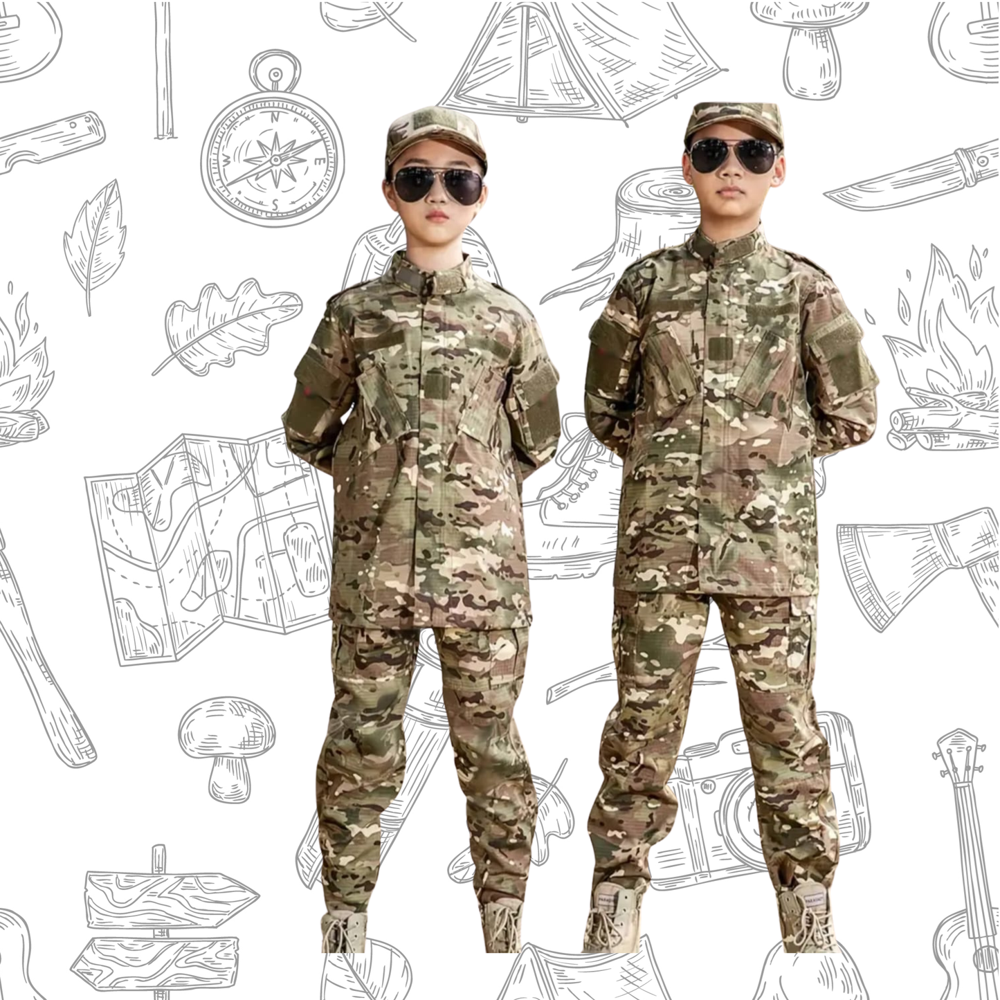 Bush Sets  for Kids Camouflage