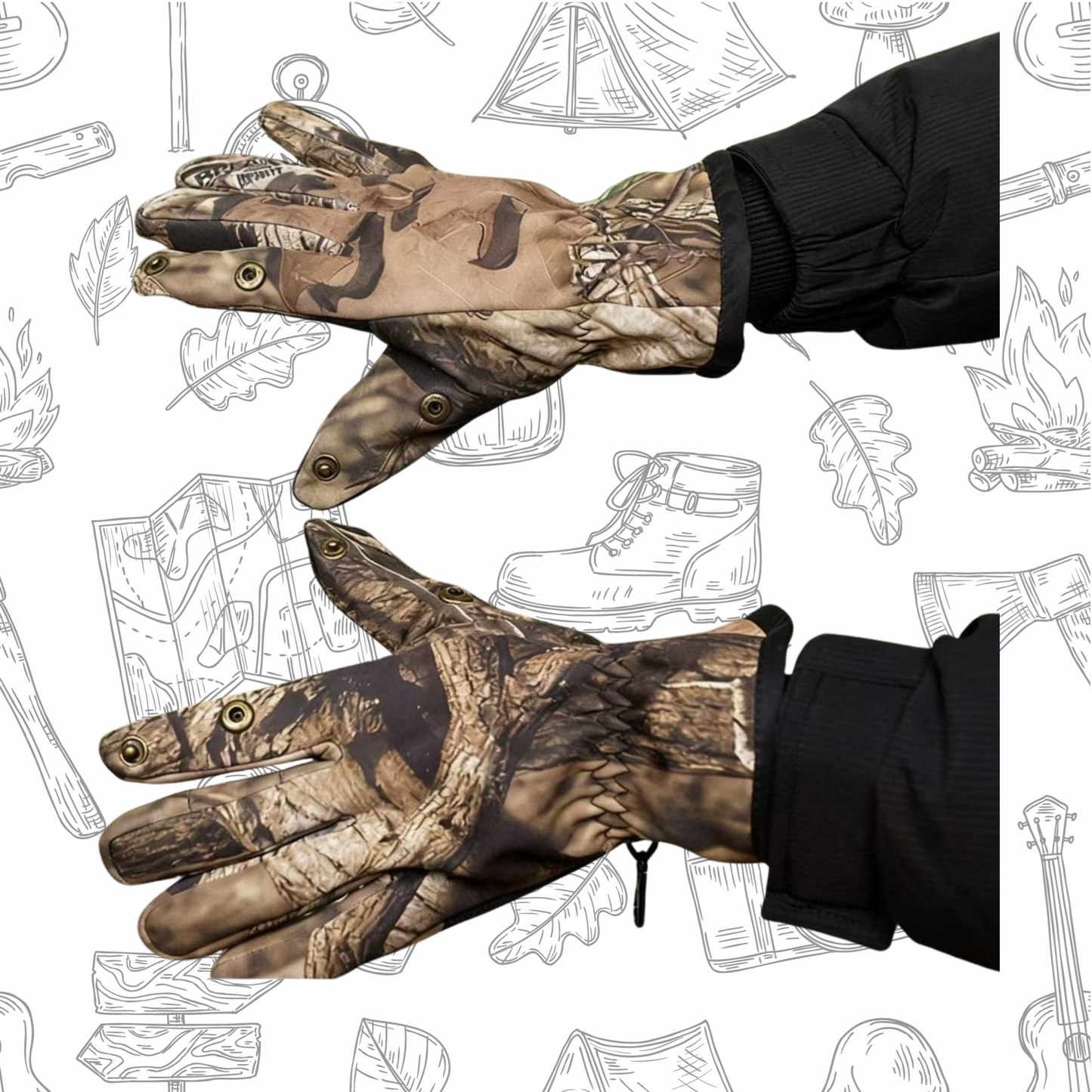 Shooters Gloves – Lightweight | 3D Camo
