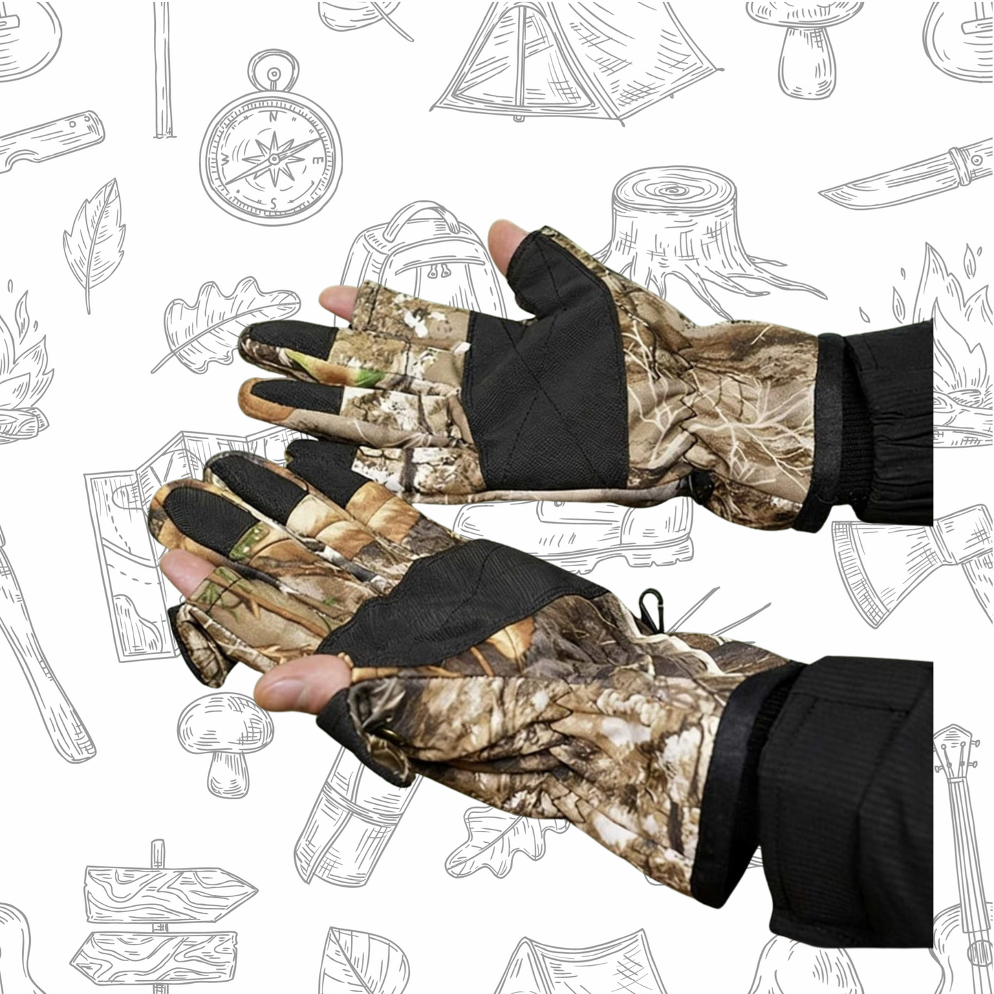 Shooters Gloves – Lightweight | 3D Camo