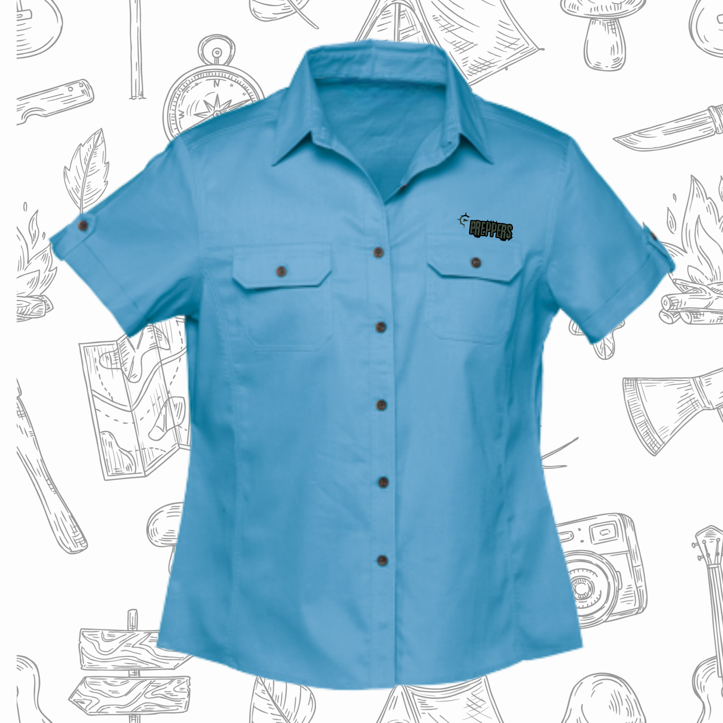 Plain Bush Shirt Ladies