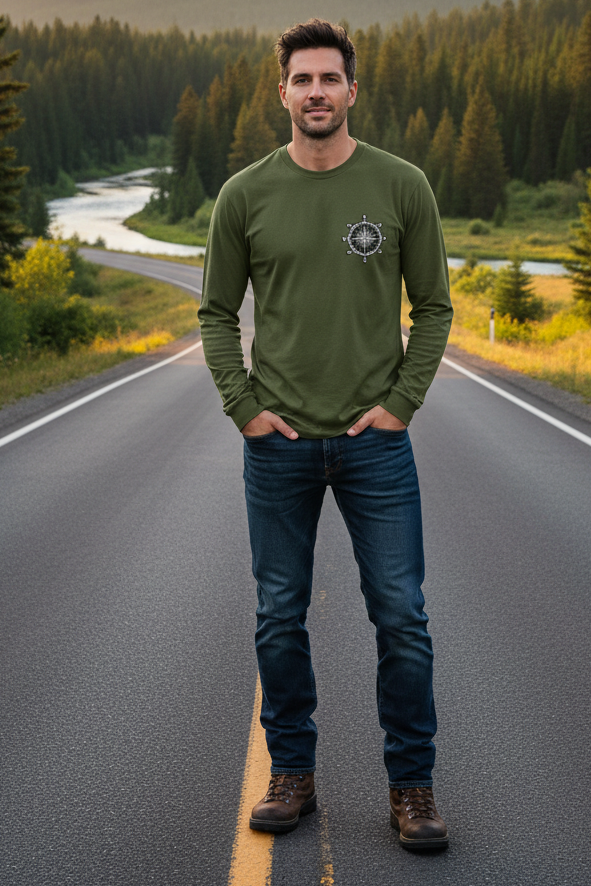 170g Long Sleeve T-Shirt 100% Cotton (B)