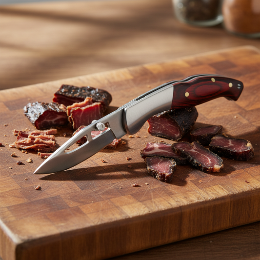 Lockback Wood Handled Knife