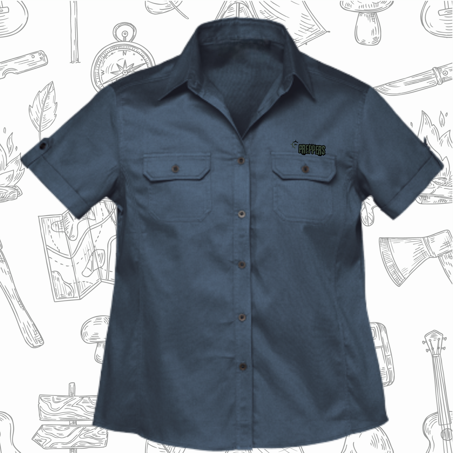 Plain Bush Shirt Ladies