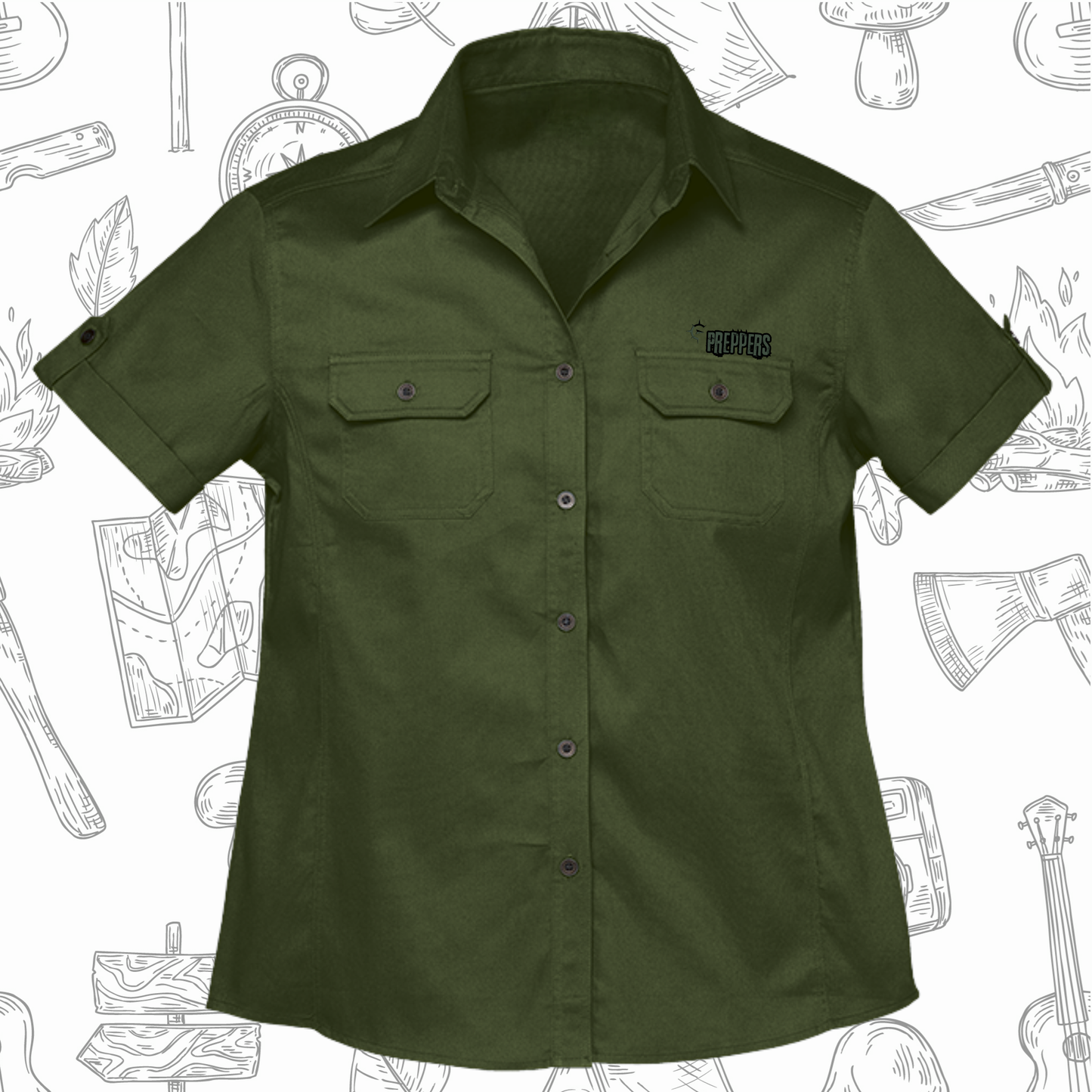 Plain Bush Shirt Ladies