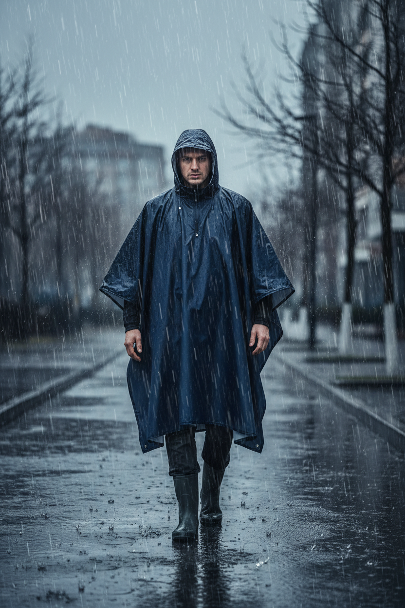Poncho with PU Coating