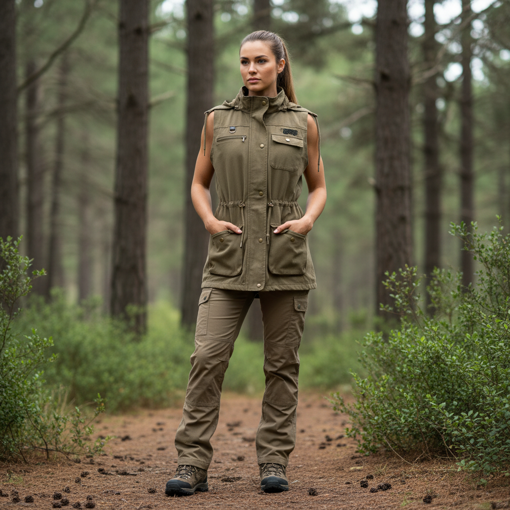 Heritage Sleeveless Utility Jacket Ladies