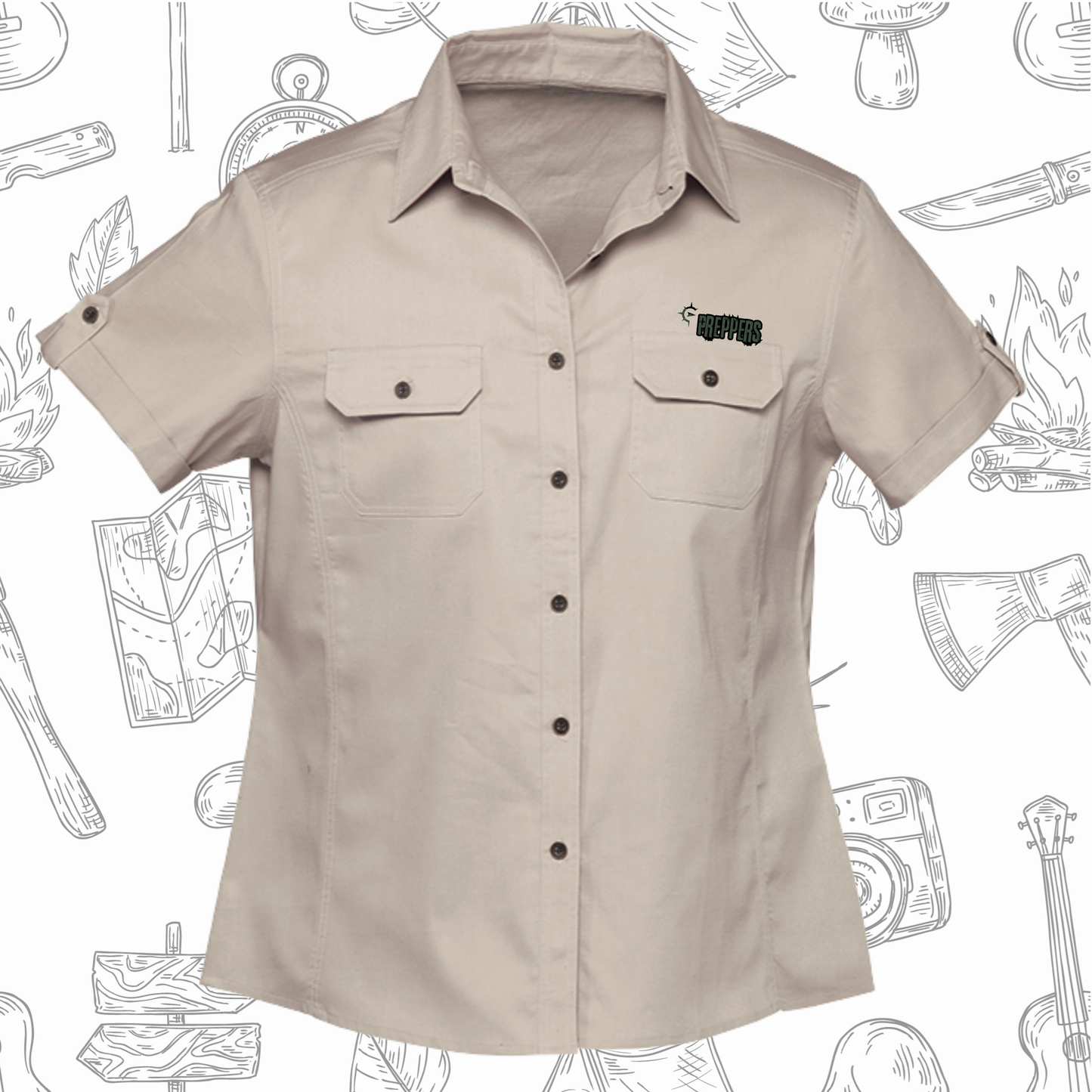Plain Bush Shirt Ladies