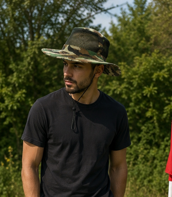 Wide edge Hat