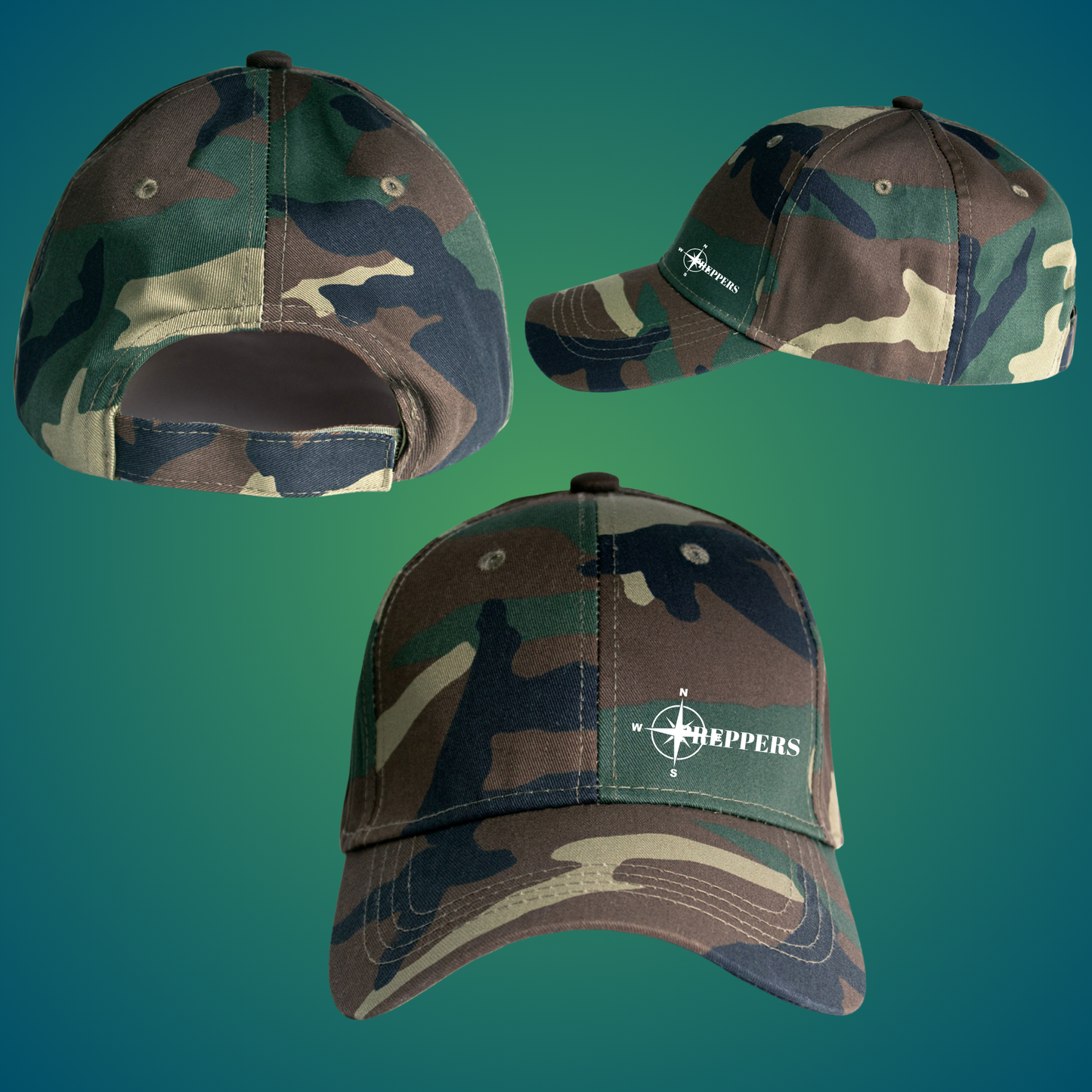 Basic 6 Panel Camo Cap (c)
