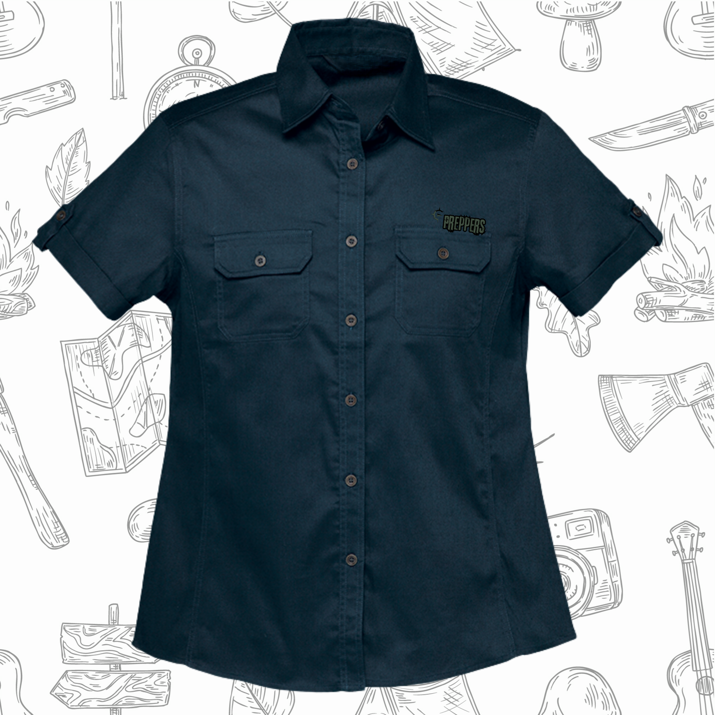 Plain Bush Shirt Ladies