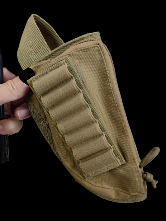 Tactical Butt Stock Pouch Shotgun Rifle Cheek Rest Pad Shell Ammo Holder Pocket